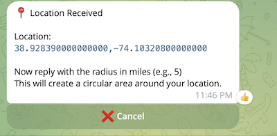 Location Received Location Received